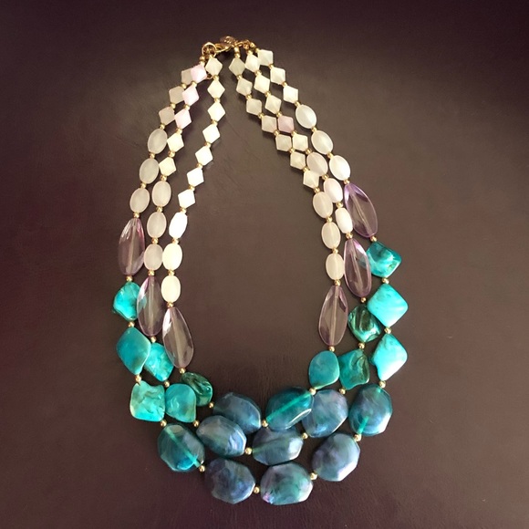 Charming Charlie 3-Strand Multi-Layer Necklace - Picture 3 of 5